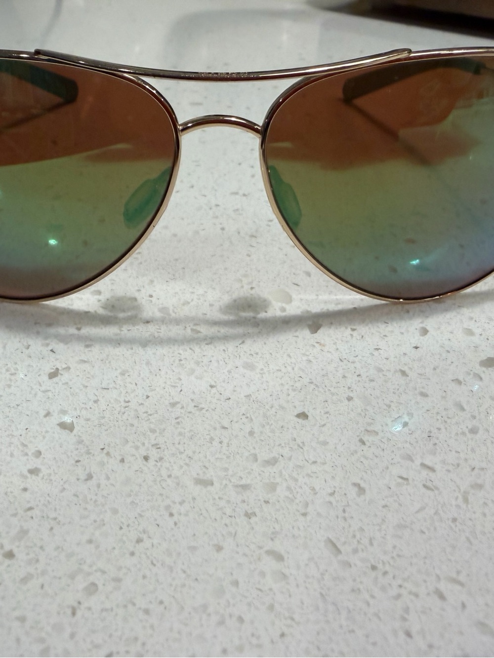 Costa Aviator Sunglasses with Green-Brown Gradient Lenses - Picture 7 of 9